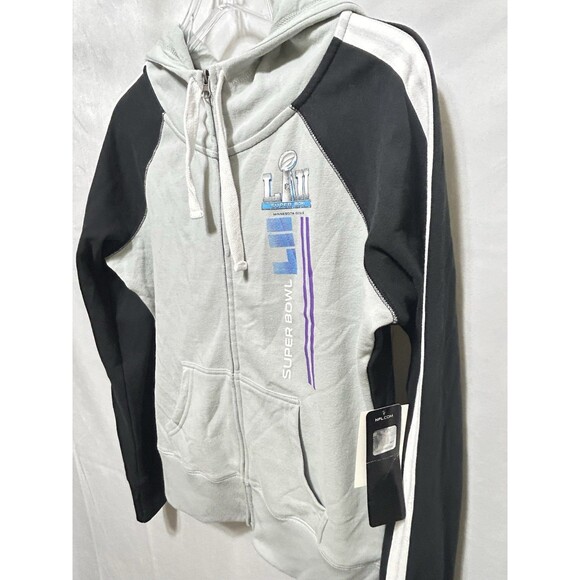 NFL Super Bowl Minnesota 2018 Womens M Fleece Sweatshirt‎ Hooded Jacket NWT - Picture 9 of 11